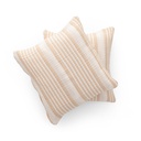 Pack 2 Fundas de Cojín Jacquard Rayas Algodón OSLO