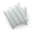 Pack 2 Fundas de Cojín Jacquard Rayas Algodón SELMA