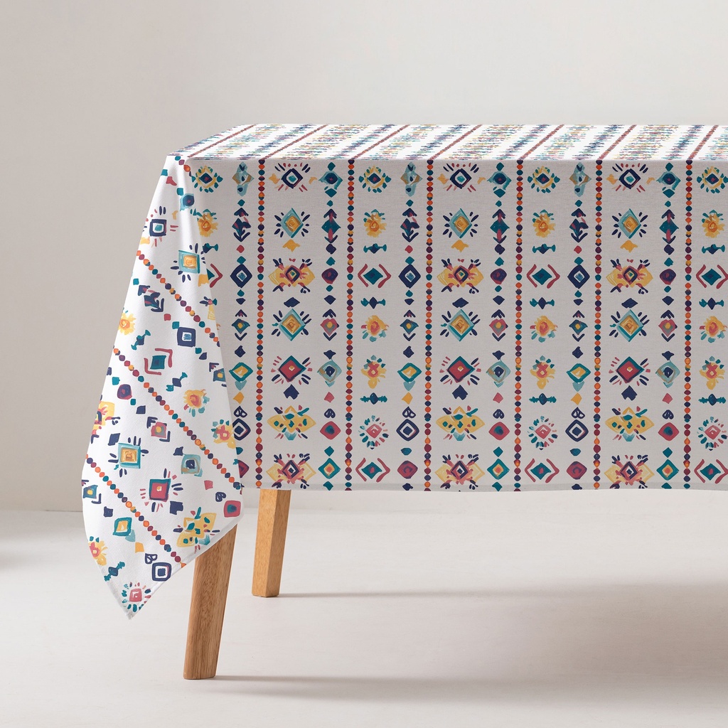 Mantel Antimanchas Estampado Algodón ELYRA