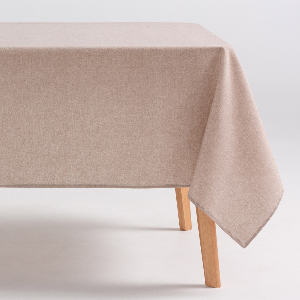 [MINDIBE-100] Mantel Liso Antimanchas Algodón INDIRA (Beige, 140x100 cm)