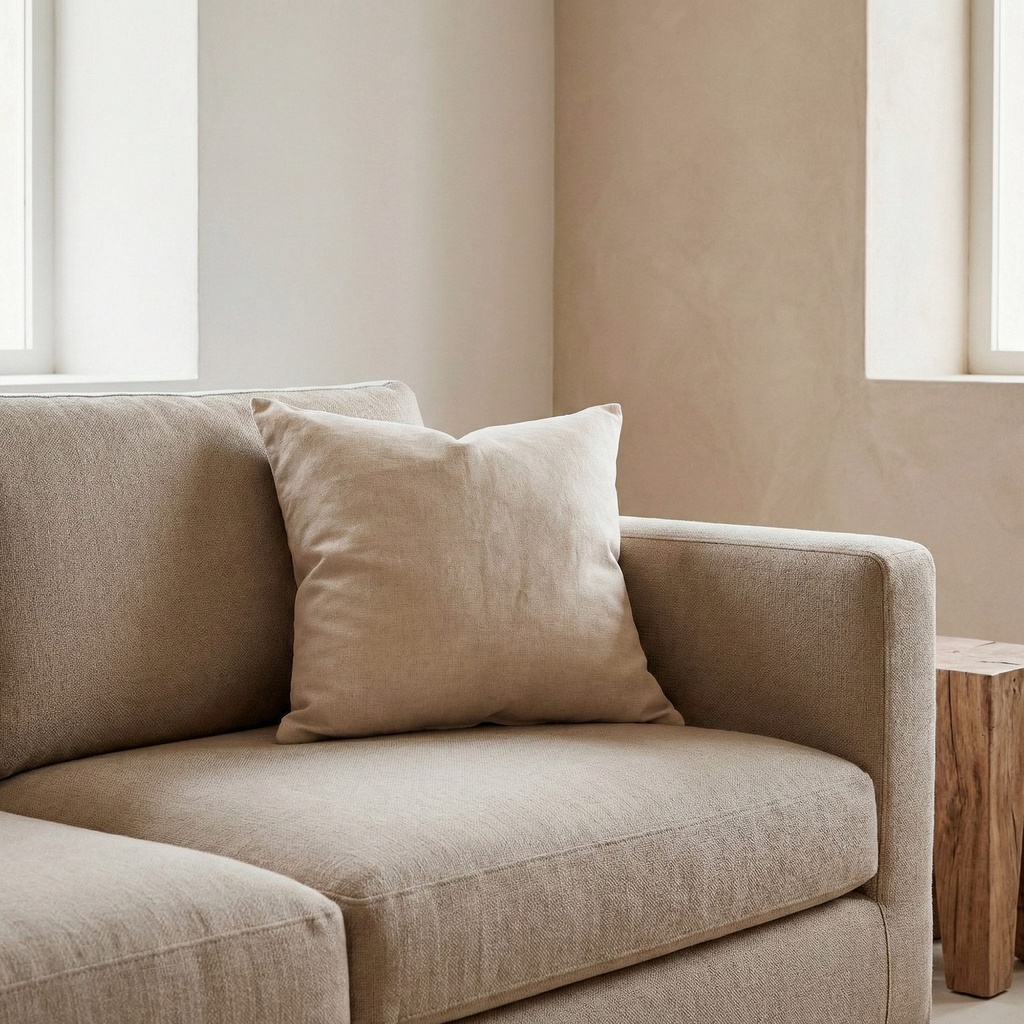 [FCINDICR-45] Pack 2 Fundas Cojín Liso INDIRA (Crudo)