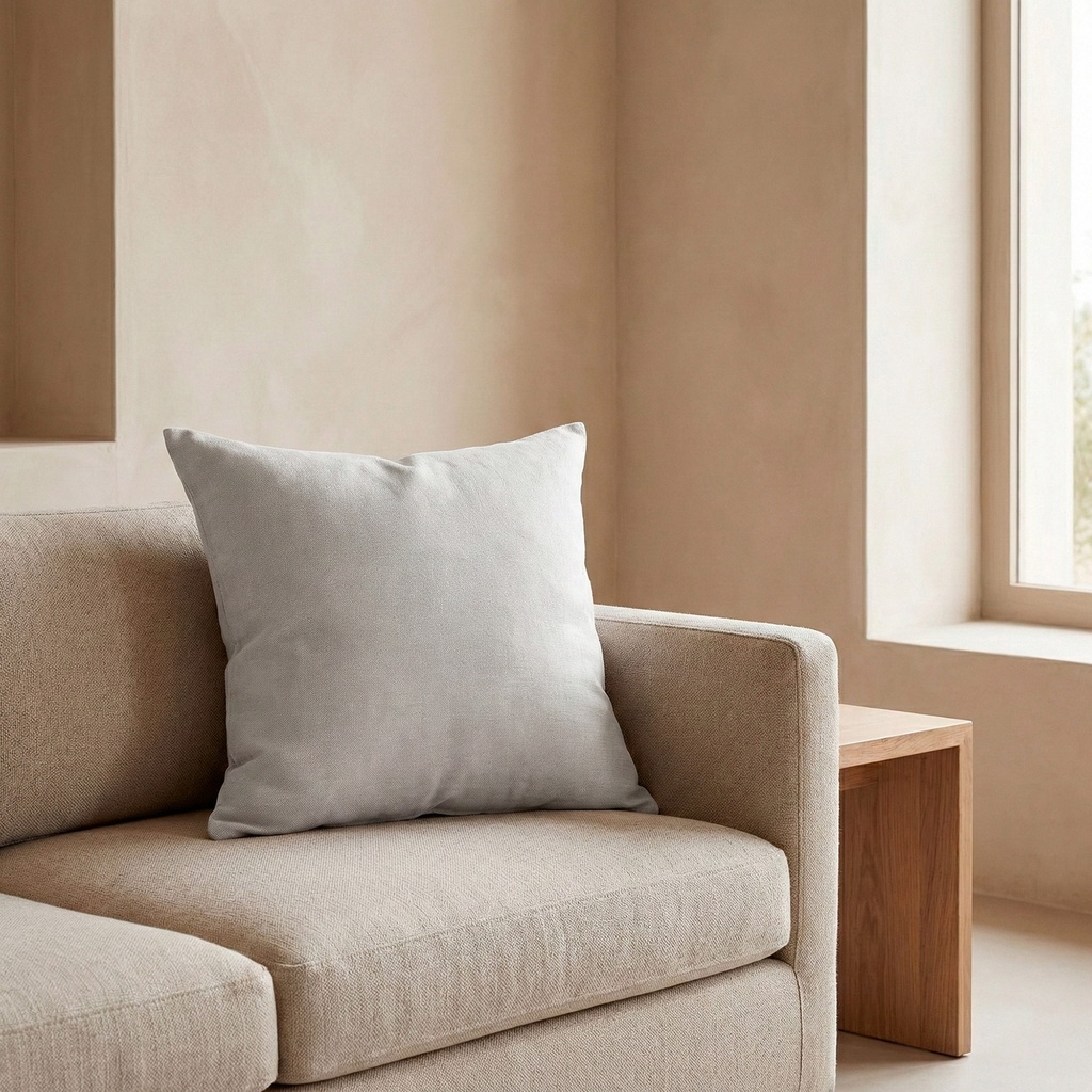 [FCINDIGRCL-45] Pack 2 Fundas Cojín Liso INDIRA (Gris Claro)