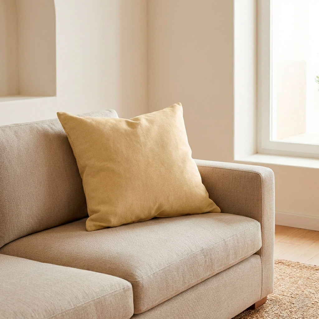 [FCINDIPI-45] Pack 2 Fundas Cojín Liso INDIRA (Piedra)