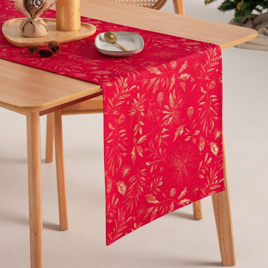 Camino de Mesa Jacquard Navidad FLENOR 45x135 cm