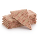 Pack 6 Servilletas Navidad Cuadros Check 45x45cm