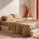 Juego de sábanas lisa 100% algodón