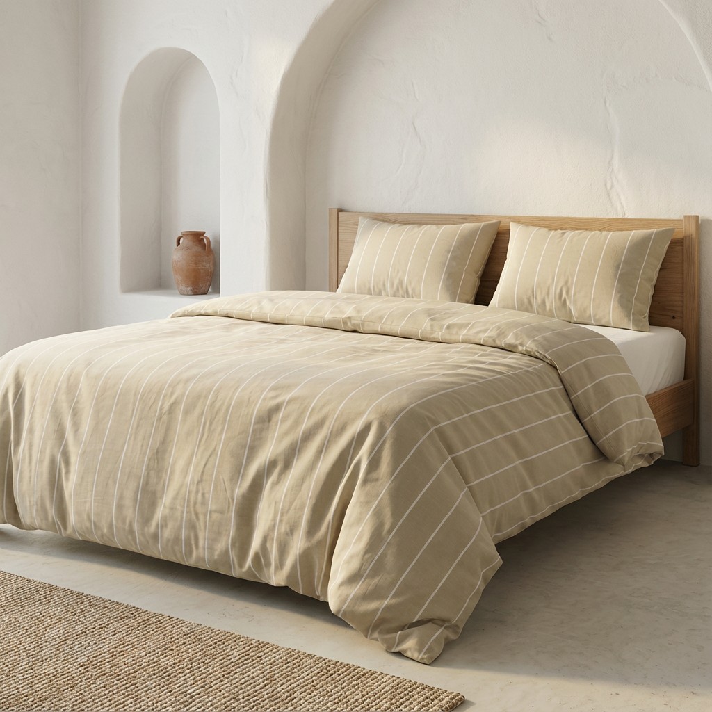 Funda Nórdica 100% Algodón NAIRI + Funda de Almohada