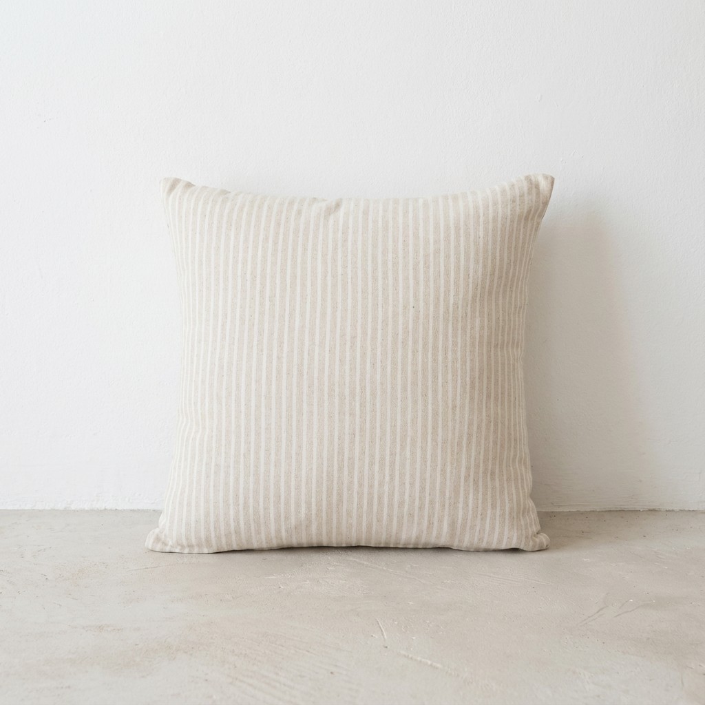 [FC2PUNTLI-45] Pack 2 Fundas de Cojín Hilo Tintado Rayas PUNT (Lino, 45x45 cm)