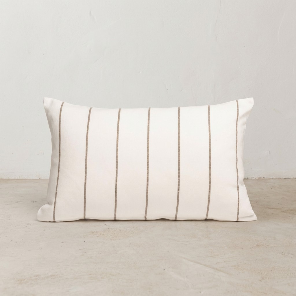 [FC2TRASLI-50] Pack 2 Fundas de Cojín Hilo Relieve Tintado TRASBLANC (Lino, 50x30 cm)