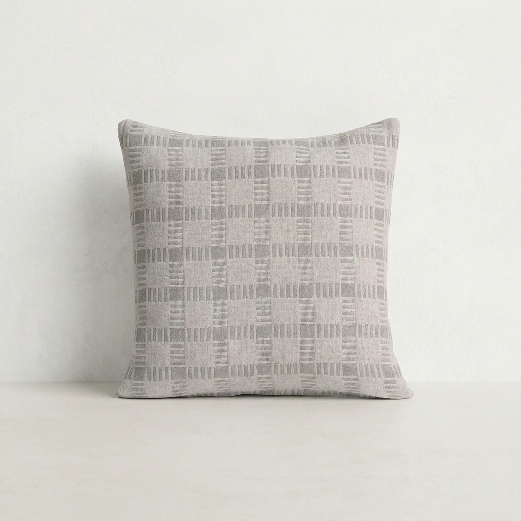 [FC2HORTGR-45] Pack 2 Fundas de Cojín Jacquard Algodón HORT (Gris)