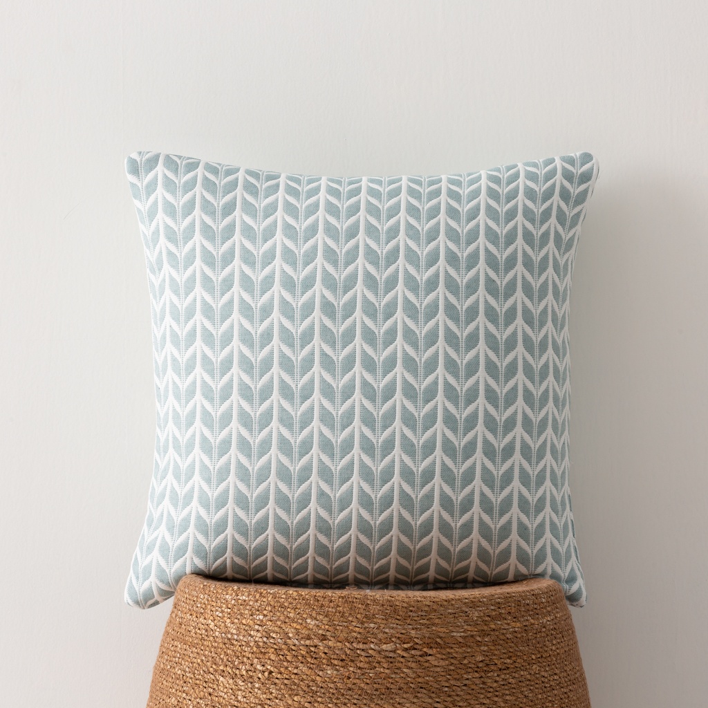 [FC2BRIAG] Pack 2 fundas cojín jacquard Brisela 45x45 cm (Agua Marina)