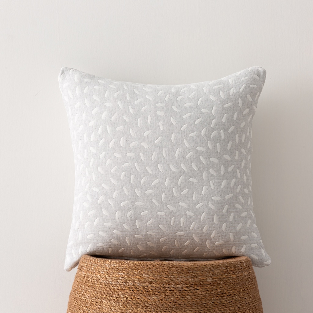 [FC2CINGR] Pack 2 fundas cojín jacquard Cinti 45x45 cm (Gris)