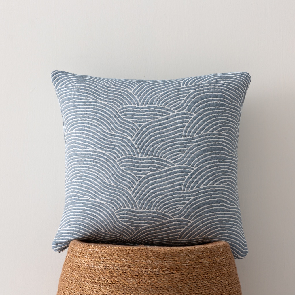 [FC2MARAZ] Pack 2 fundas cojín jacquard Marea 45x45 cm (Azul)