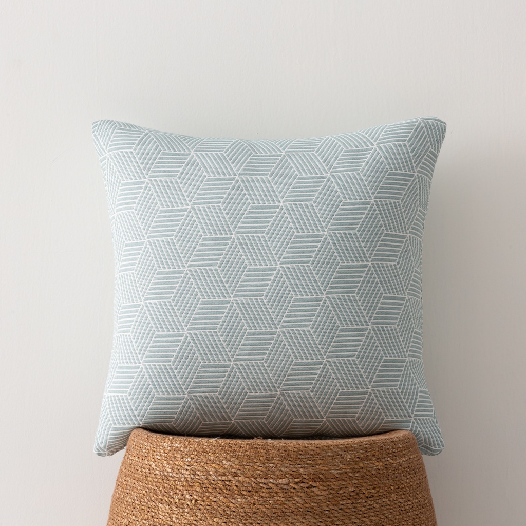 [FC2AZUAG] Pack 2 fundas cojín jacquard Azure 45x45 cm (Agua Marina)