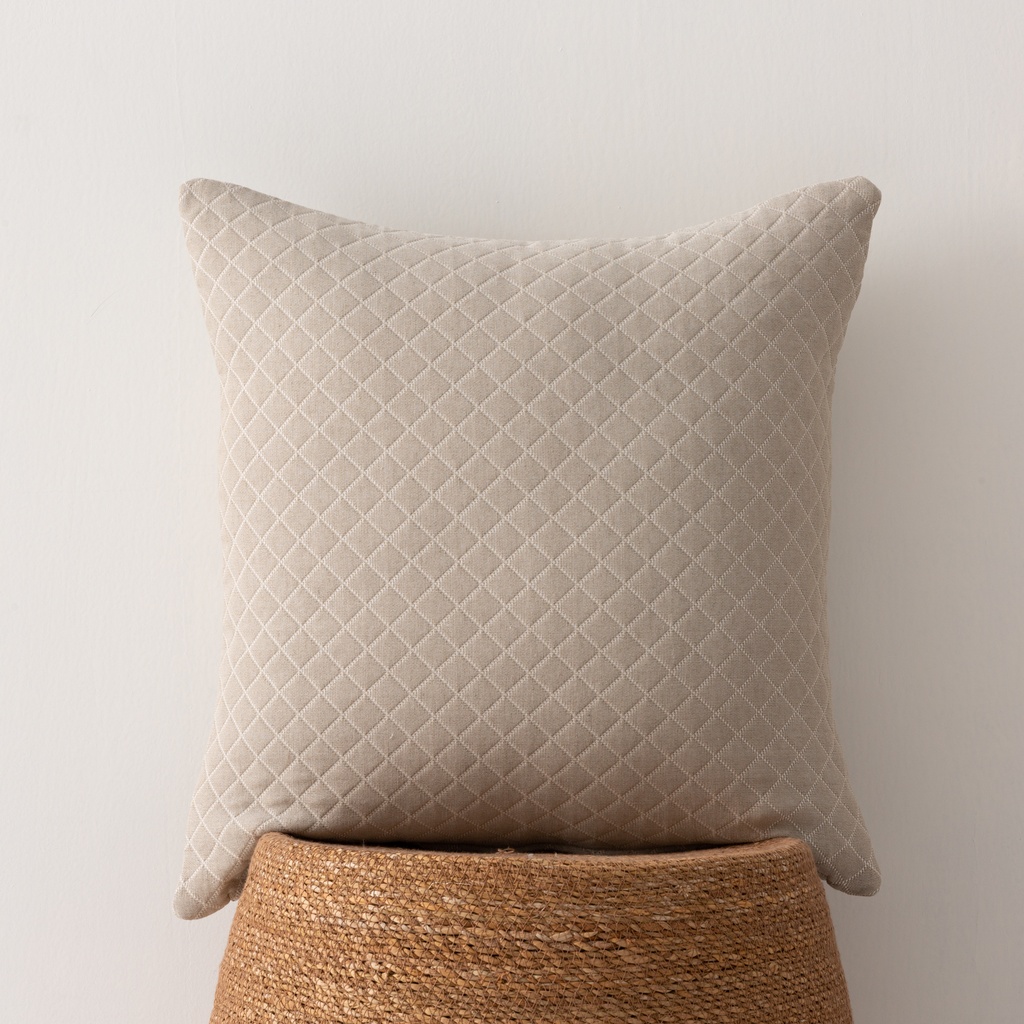 [FC2AFRBE] Pack 2 fundas cojín jacquard África 45x45 cm (Beige)