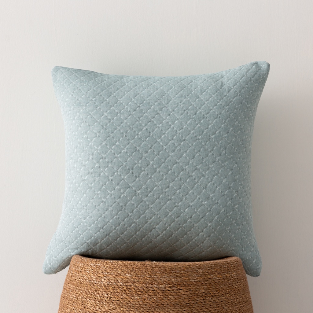 [FC2AFRAG] Pack 2 fundas cojín jacquard África 45x45 cm (Agua Marina)