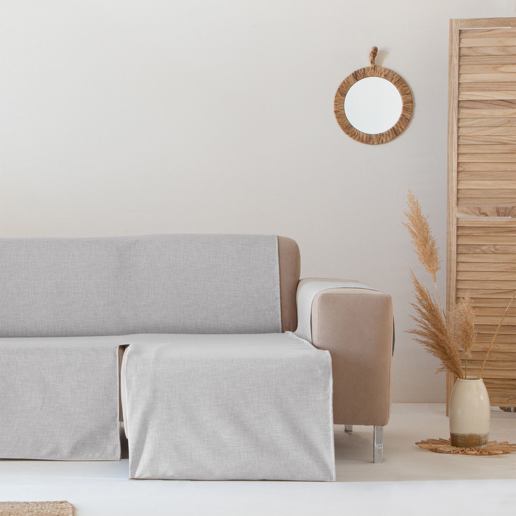 [CSPUPCHDE200-GRCL] Cubre Sofa Puppy impermeable (Gris Claro, Chaise Longue 200 derecho)